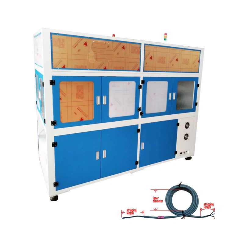 Fuldautomatisk strømkabel-kabelskærings-stripping-indbindingsmaskine WPM-CRT-03M, Kabel-Cut Strip-viklings-indbindingsmaskine, Automatisk Cut Strip-indbindingsmaskine, Strømkabel-kabelbindingsmaskine