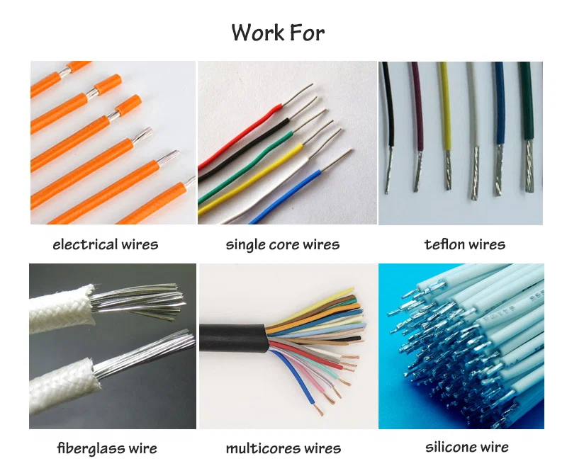 Samply udstilling af pneumatisk wire stripping maskine, multi-core wire wire stripping device, multi-core manuel wire wire stripper