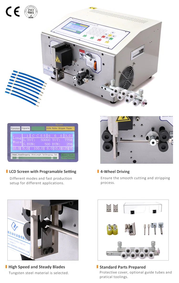 Wire stripper-maskine, wire stripping-maskine, wire cutting stripping-maskine