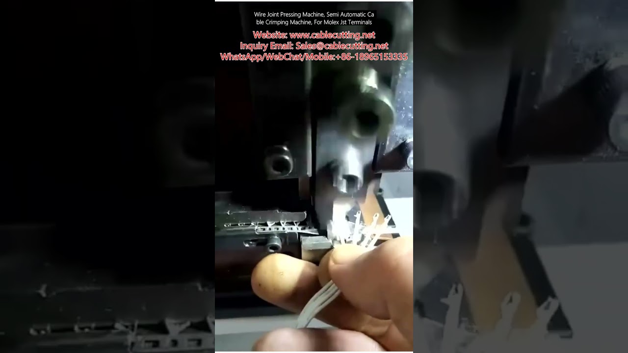 Semi-automatisk kabelkrympemaskine til Molex & JST terminaler