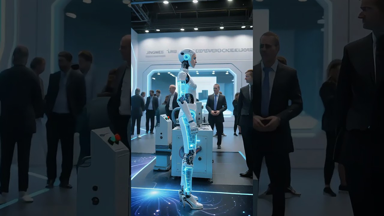 Udstilling af maskiner til ledningsnetbehandling og industrirobotter