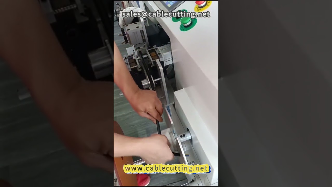99  Wire and cable stripping, meter, sort winding machine # harness processing # wire and cable # wi
