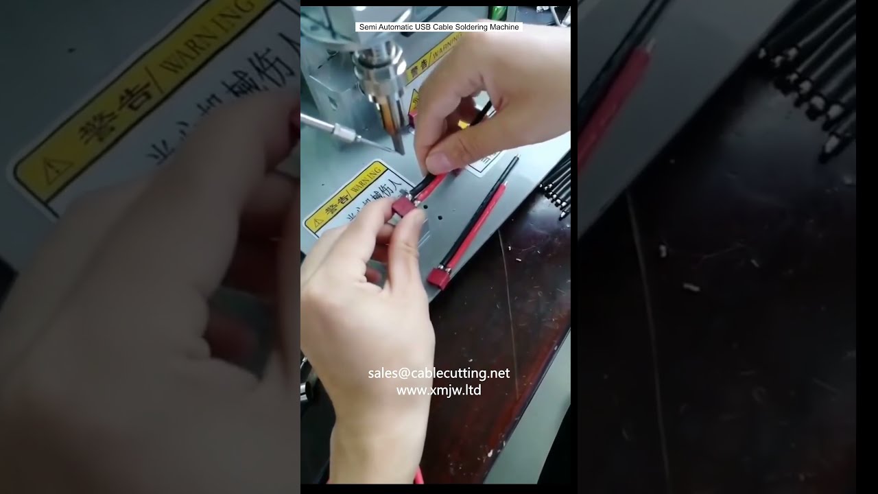 Semi Automatic USB Cable Soldering Machine