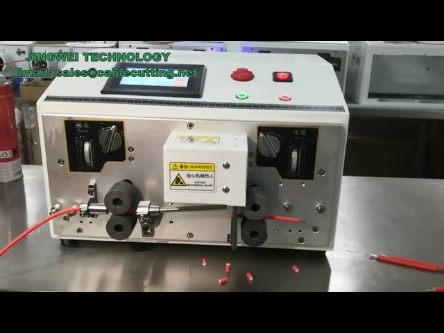 Fuldautomatisk multifunktionel afisolerings- og skæremaskine til computerledninger (0,1-2,5 mm²)