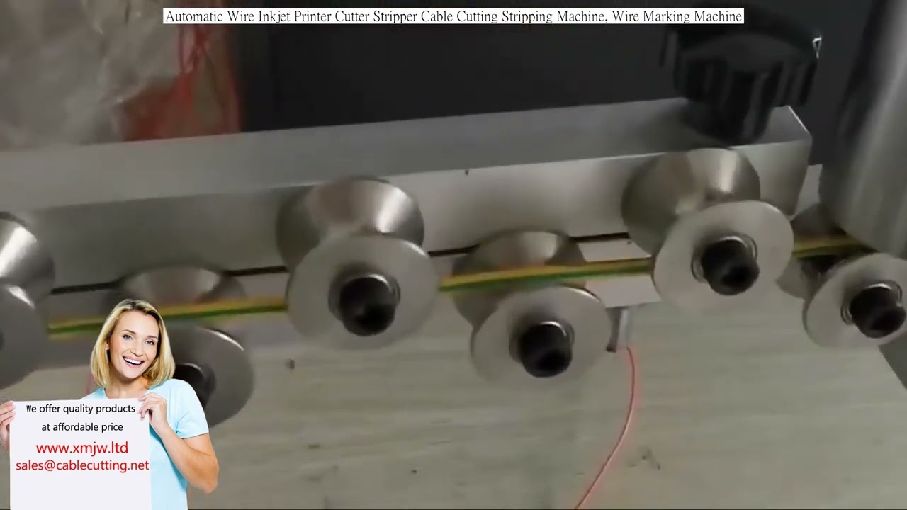 Automatic Wire Inkjet Printer Cutter Stripper Cable Cutting Stripping Machine, Wire Marking Machine