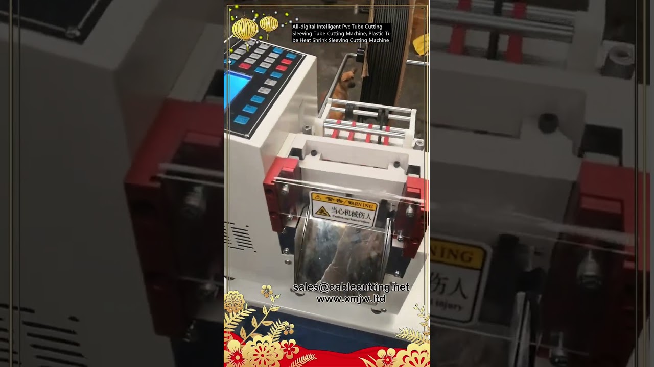 Intelligent Digital PVC Tube Cutting & Heat Shrink Sleeving Machine | Præcis Plastrørskæring